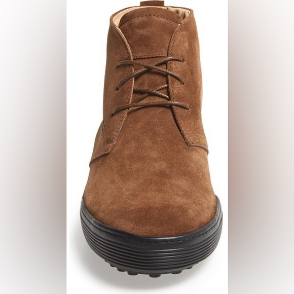 Tod's Polacco Lace Up Suede Chukka Boots Made in Italy - Picture 11 of 16